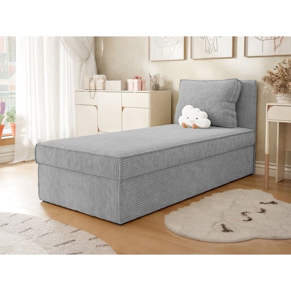 MIRJAN24 Boxspringbett Posi Cord (mit Bettkasten, Gepolstert Kopfteil), 205x92x91 cm