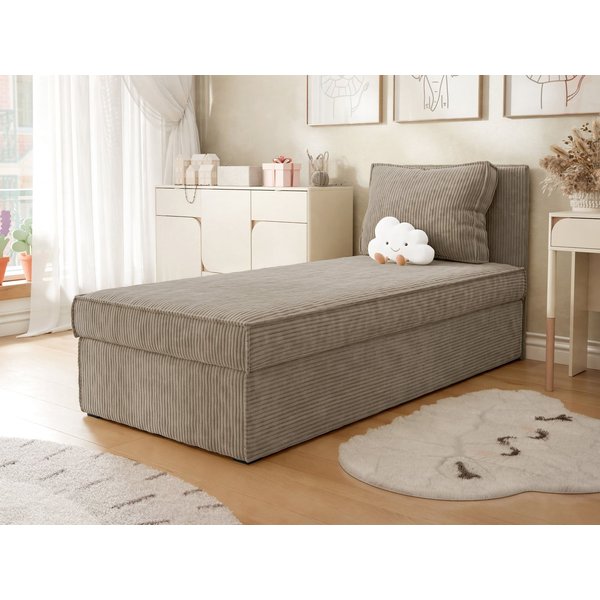 MIRJAN24 Boxspringbett Posi Cord (mit Bettkasten, Gepolstert Kopfteil), 205x92x91 cm