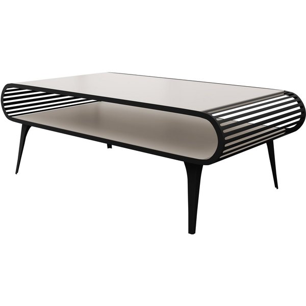 MIRJAN24 Couchtisch Aristo (mit Einlegeboden), 120x60x44 cm
