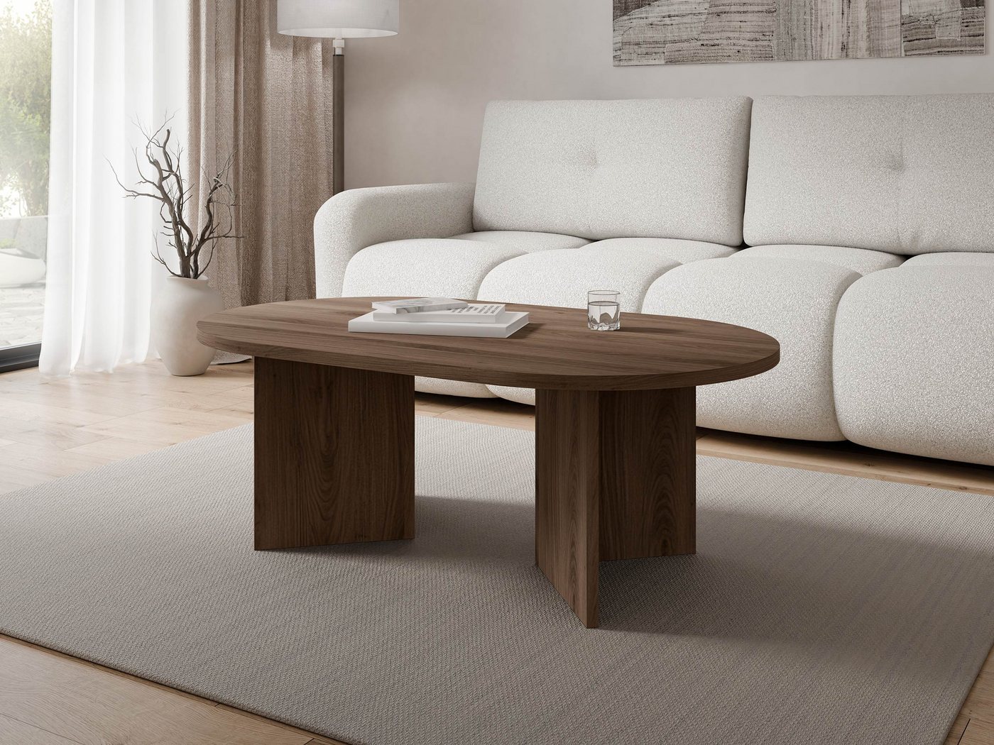 MIRJAN24 Couchtisch Gelizo 22 mm, 110x65x42 cm – Bild 2 von 5