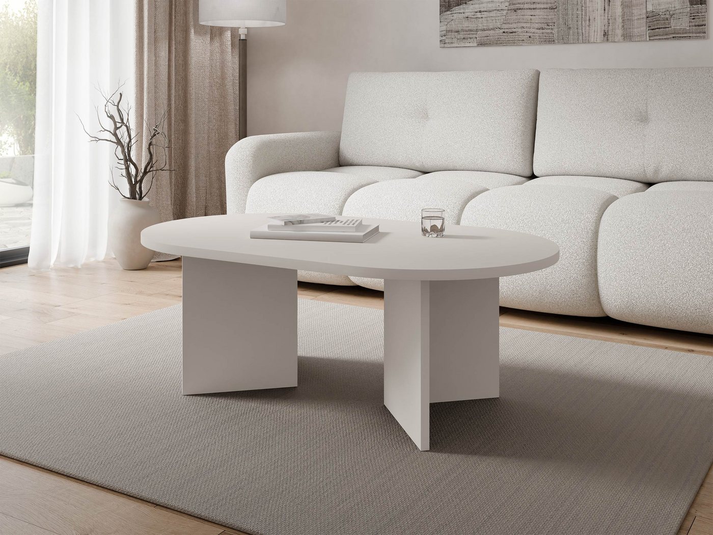 MIRJAN24 Couchtisch Gelizo 22 mm, 110x65x42 cm – Bild 2 von 5