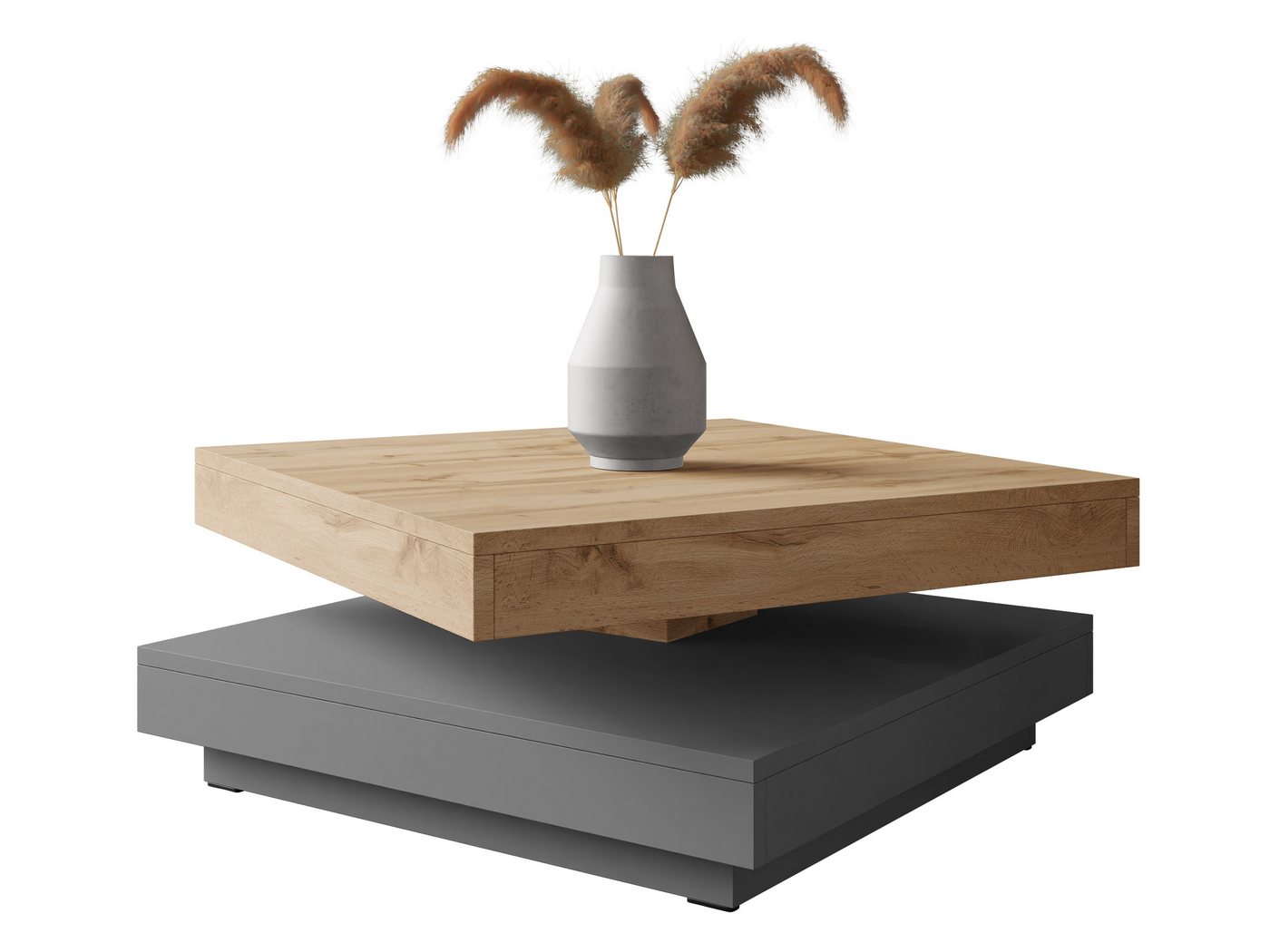 MIRJAN24 Couchtisch Nenani, Obere Tischplatte 360° frei drehbar – Bild 5 von 5