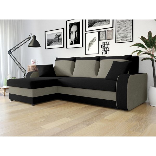 MIRJAN24 Ecksofa Kris, mit Schlaffunktion und zwei Bettkasten, L-Form mit Kissen-Set, L: 238 cm
