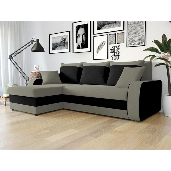 MIRJAN24 Ecksofa Kris, mit Schlaffunktion und zwei Bettkasten, L-Form mit Kissen-Set, L: 238 cm