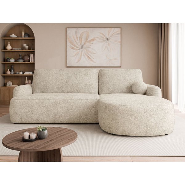 MIRJAN24 Ecksofa Loridu, mit Schlaffunktion und Bettkasten, Kissen-Set, 250x174x90 cm