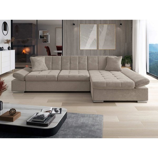 MIRJAN24 Ecksofa Montana, mit Regulierbare Armlehnen, L-Form