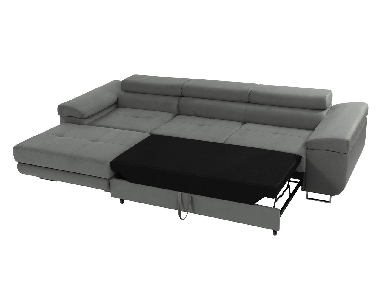 MIRJAN24 Ecksofa Torezio Mini Cord, mit Bettkasten und Schlaffunktion, Einstellbare Kopfstützen, 280x170x70-90 cm – Bild 3 von 5