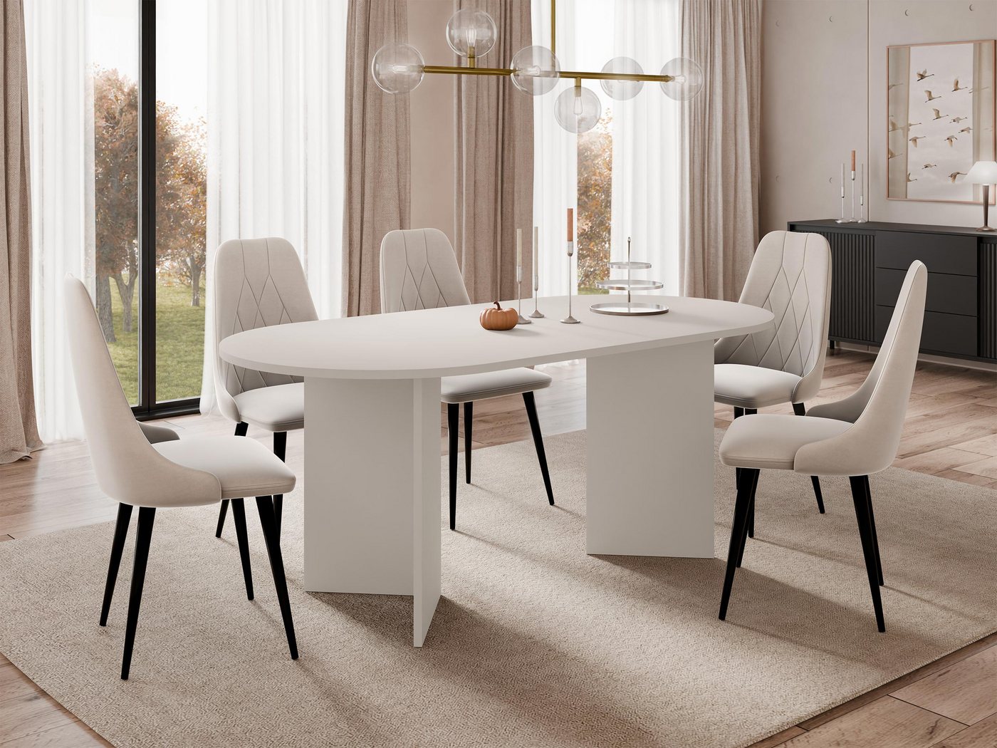 MIRJAN24 Esstisch Gelizo 22 mm, 185x90x75 cm – Bild 2 von 5