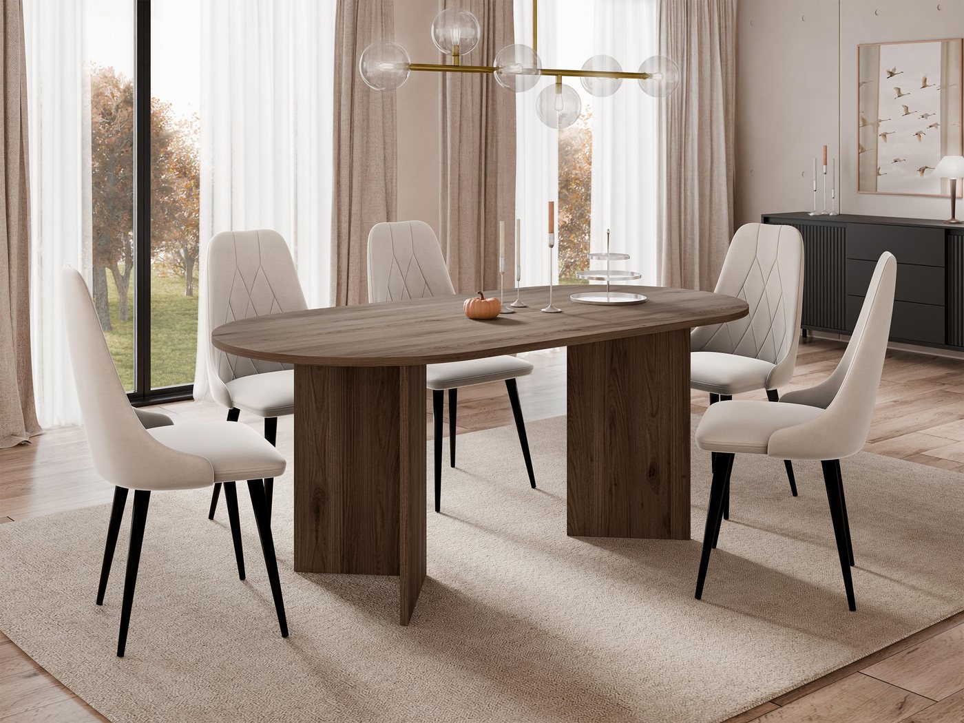 MIRJAN24 Esstisch Gelizo 22 mm, 185x90x75 cm – Bild 2 von 5