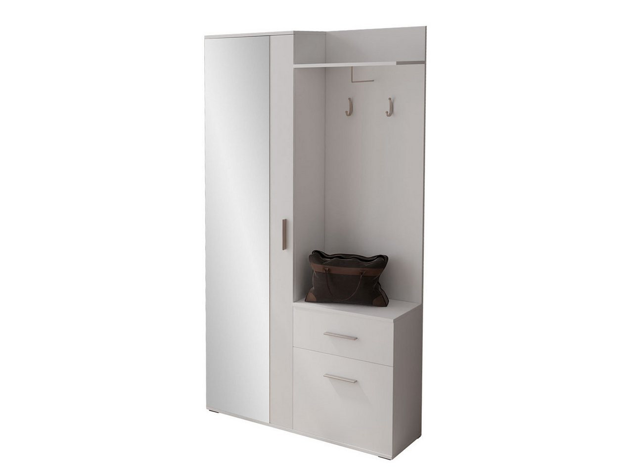 MIRJAN24 Garderoben-Set Lux, (Komplett-Set, 2 Kleiderhaken, Schrank und Schuhschrank), Tür universell – Bild 2 von 5