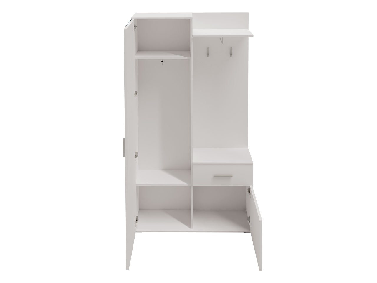 MIRJAN24 Garderoben-Set Lux, (Komplett-Set, 2 Kleiderhaken, Schrank und Schuhschrank), Tür universell – Bild 4 von 5