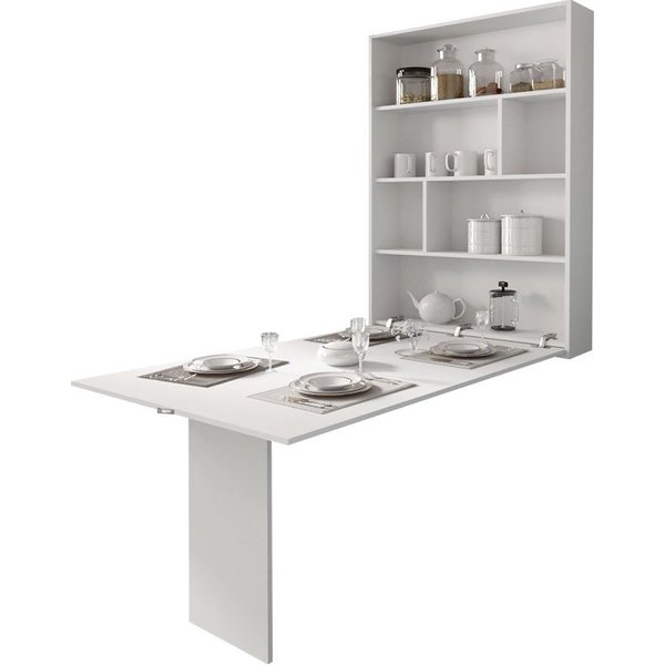 MIRJAN24 Klapptisch Abi, mit Regalen, Tisch ideal für Esszimmer