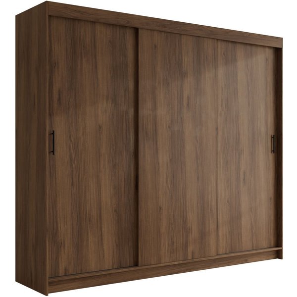 MIRJAN24 Kleiderschrank Infinity I 250 (mit drei Schwebetüren) 250x58x200 cm, mit Kleiderstange