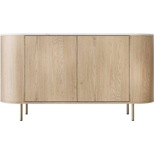 MIRJAN24 Kommode Lygrint 140 2D (mit zwei Drehtüren), 139x40x75 cm