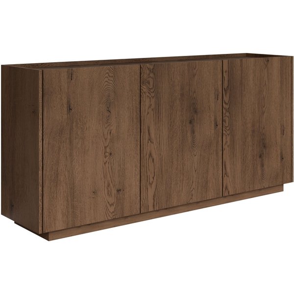 MIRJAN24 Kommode Mirtu K170 (mit drei Drehtüren), 170x40x75 cm, geräumige Einlegeboden