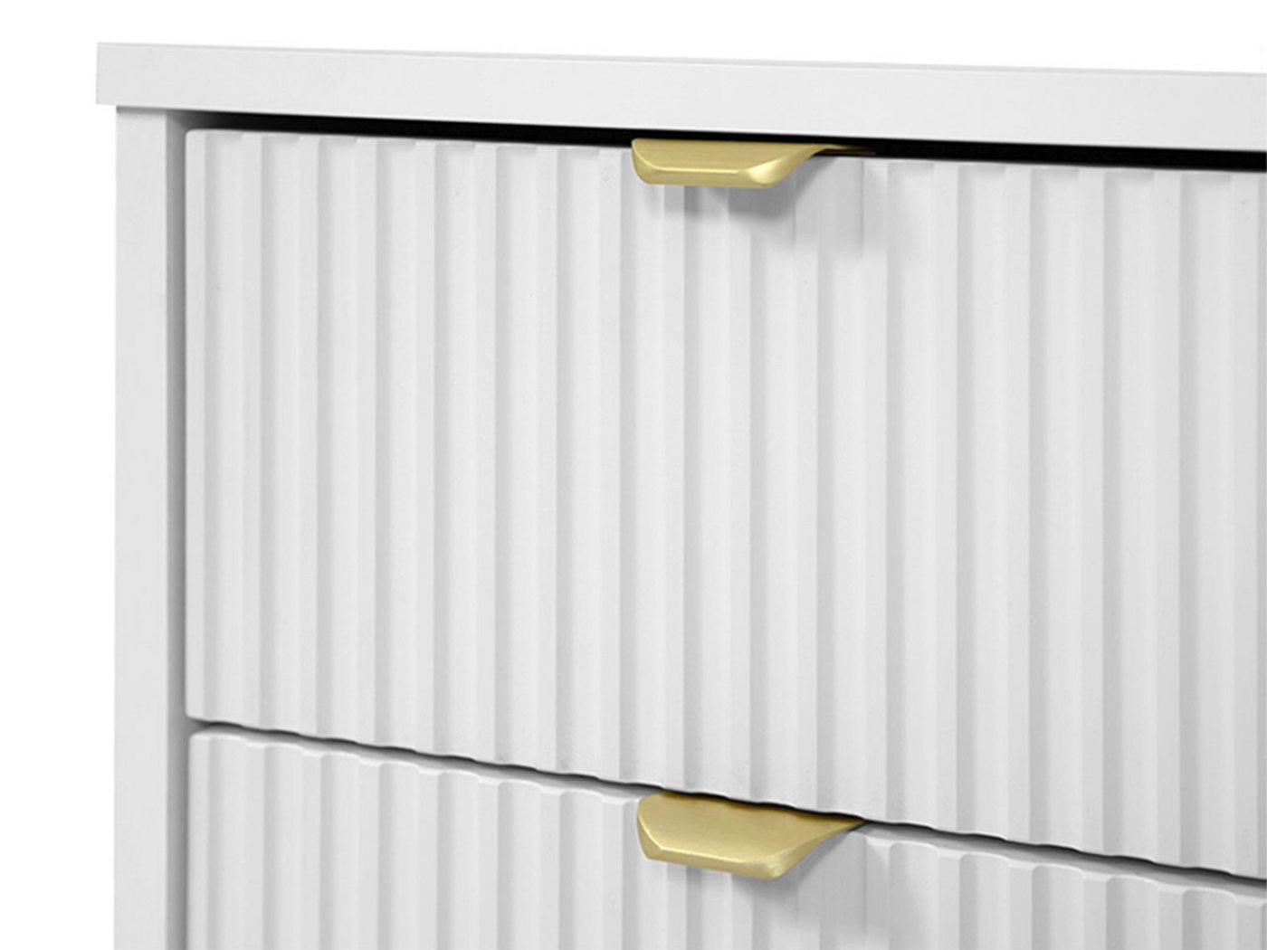 MIRJAN24 Kommode Tireno 3SZ (mit drei Schubladen), Aluminiumgriff in der Farbe Gold – Bild 5 von 5