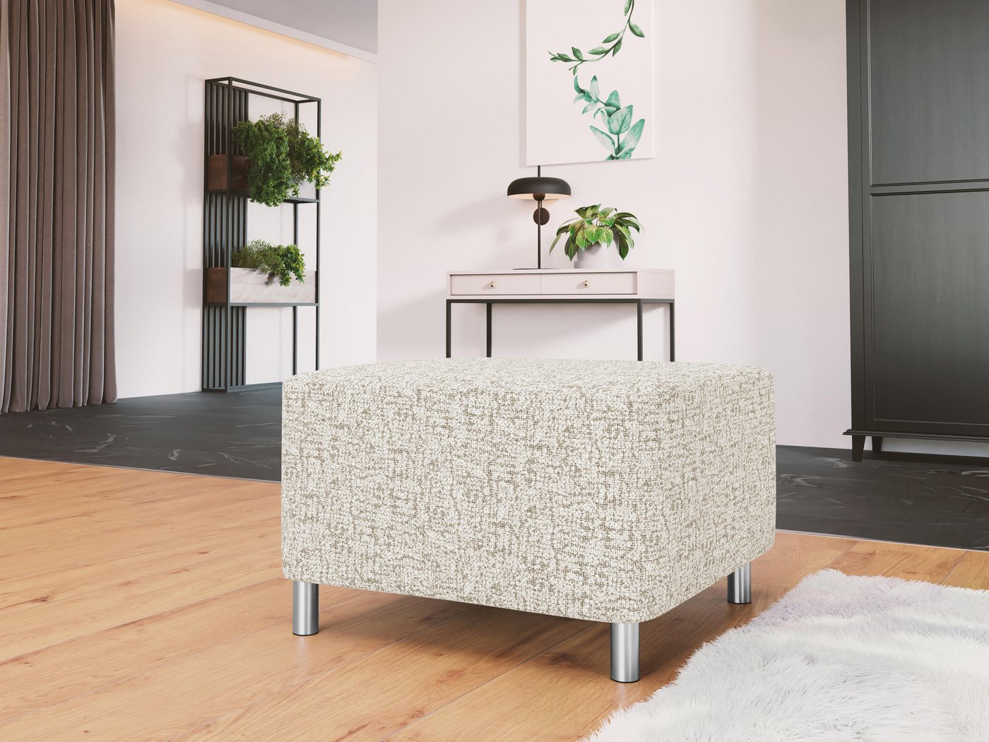 MIRJAN24 Polsterhocker Dover, 65x56x42 cm – Bild 2 von 5
