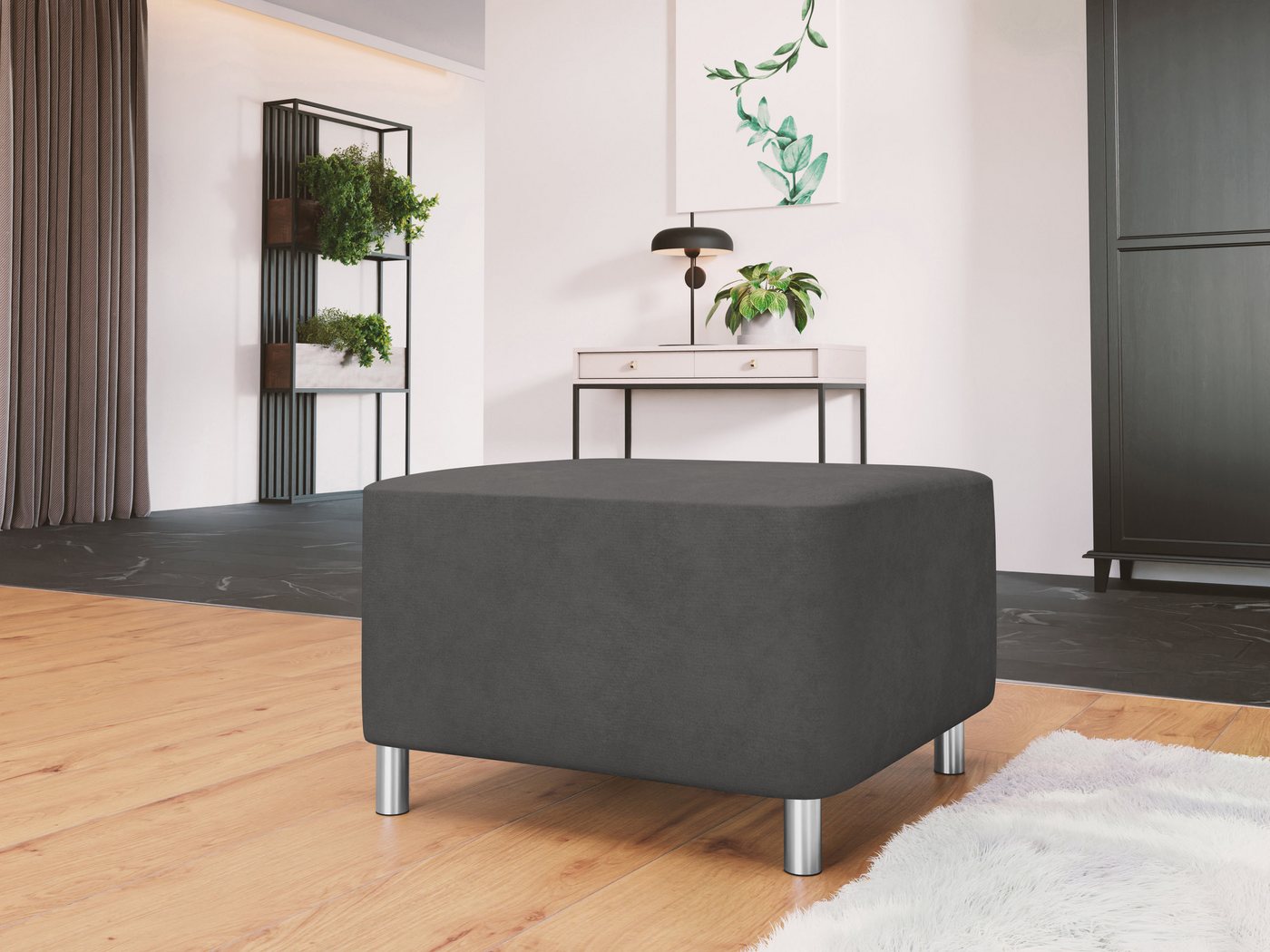 MIRJAN24 Polsterhocker Dover, 65x56x42 cm – Bild 2 von 5