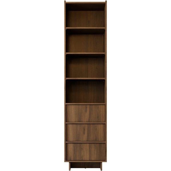 MIRJAN24 Regal Yasumi R50, mit drei Schubladen, Griffloses Öffnungssystem push to open, 50x39x201 cm