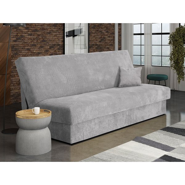 MIRJAN24 Schlafsofa Adela Mini Cord, mit Schlaffunktion und Bettkasten, Aufklappbar, Bonellfeder