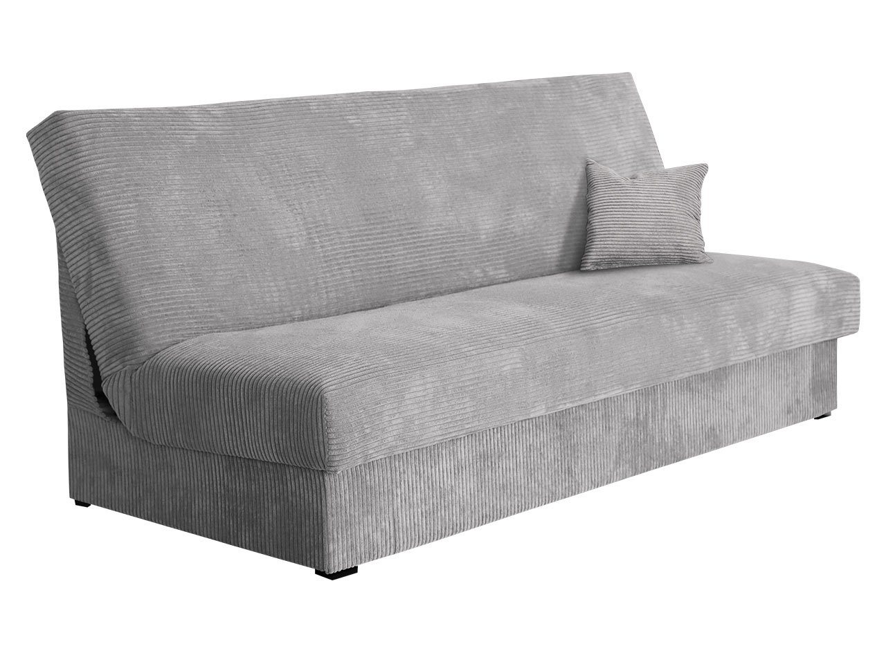 MIRJAN24 Schlafsofa Adela Mini Cord, mit Schlaffunktion und Bettkasten, Aufklappbar, Bonellfeder – Bild 2 von 5