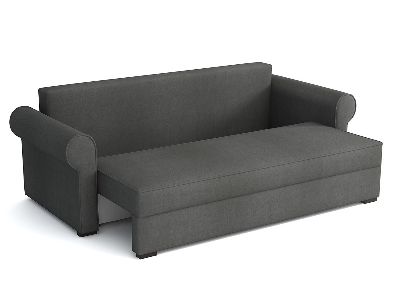 MIRJAN24 Schlafsofa Olimpia Cord, mit Schlaffunktion und Bettkasten, Freistehendes Sofa, 3 Sitzer, Kissen Set – Bild 4 von 5