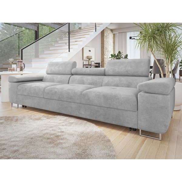 MIRJAN24 Schlafsofa Torezio 3 Bis, mit Schlaffunktion, Einstellbare Kopfstützen, 263x102x70-90 cm