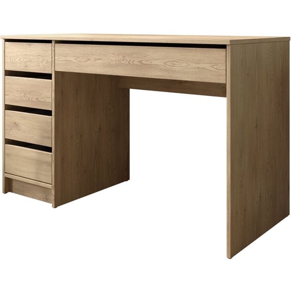 MIRJAN24 Schminktisch Ada (mit 5 Schubladen), Schreibtisch ist universell - Links / Rechts, Griffloses System