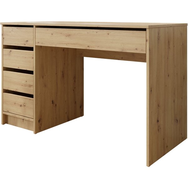 MIRJAN24 Schminktisch Ada (mit 5 Schubladen), Schreibtisch ist universell - Links / Rechts, Griffloses System