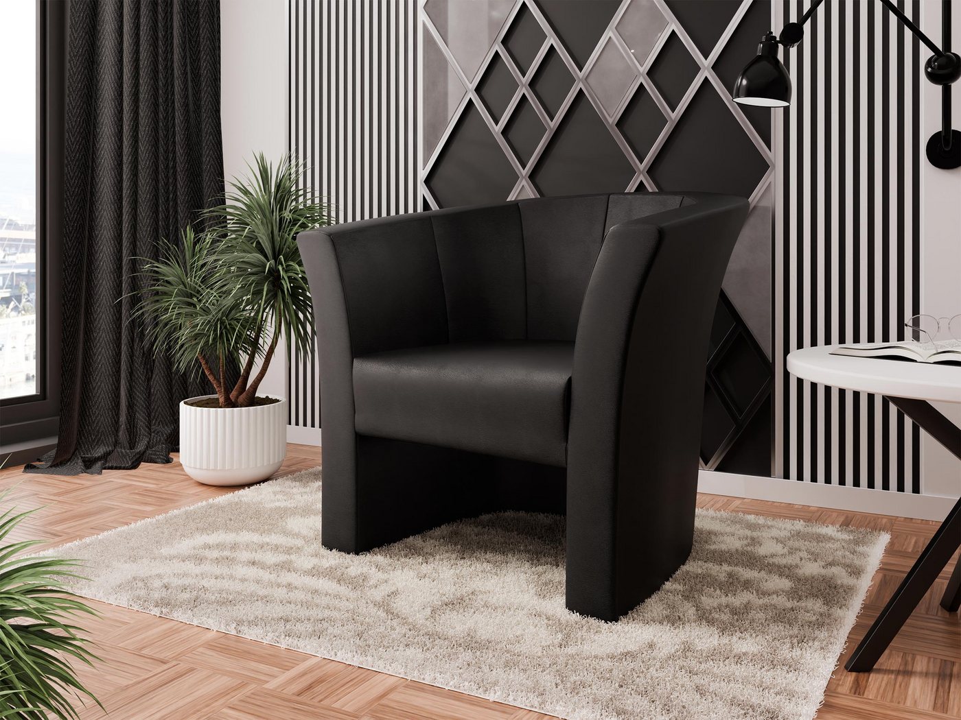 MIRJAN24 Sessel Niko, Freistehender, 65x71x76 cm – Bild 2 von 4