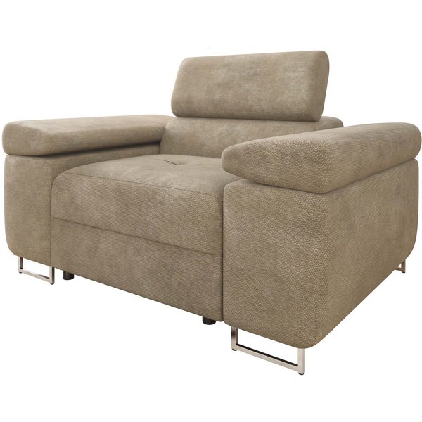 MIRJAN24 Sessel Torezio, Einstellbare Kopfstützen, 134x102x70-90 cm
