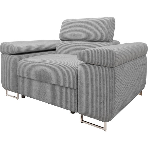 MIRJAN24 Sessel Torezio Cord, Einstellbare Kopfstützen, 134x102x70-90 cm