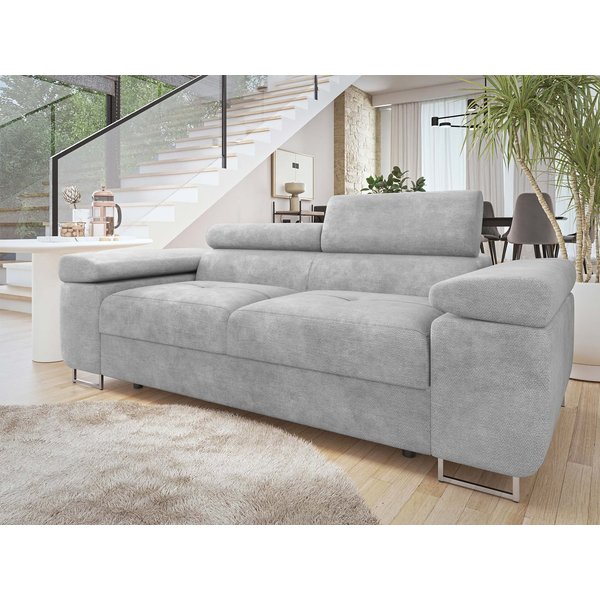 MIRJAN24 Sofa Torezio 2, Einstellbare Kopfstützen, 198x102x70-90 cm