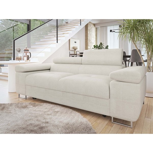 MIRJAN24 Sofa Torezio 2, Einstellbare Kopfstützen, 198x102x70-90 cm