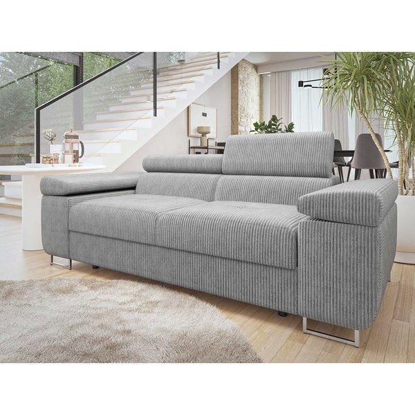 MIRJAN24 Sofa Torezio 2 Cord, Einstellbare Kopfstützen, 198x102x70-90 cm
