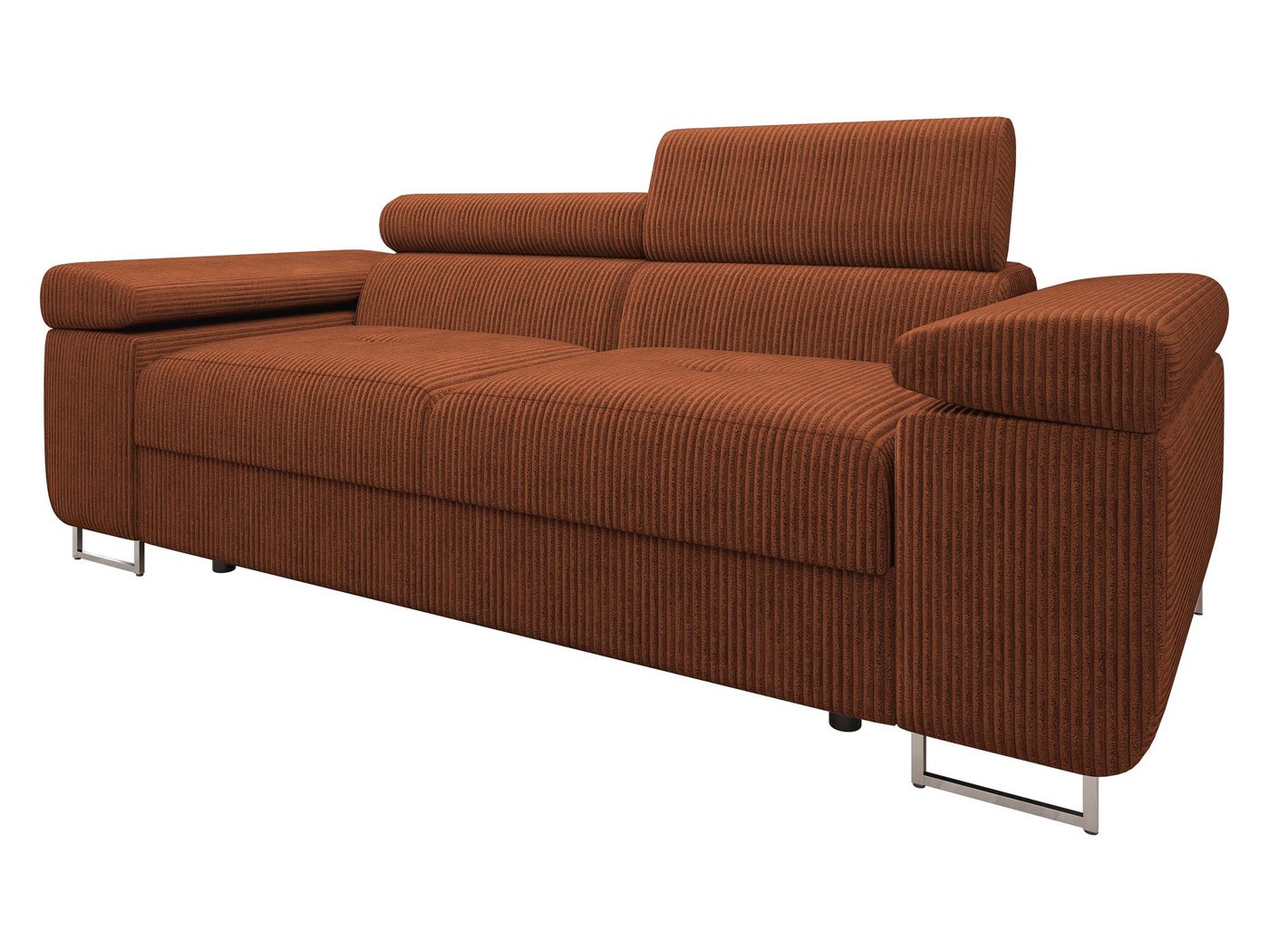 MIRJAN24 Sofa Torezio 2 Cord, Einstellbare Kopfstützen, 198x102x70-90 cm – Bild 2 von 5