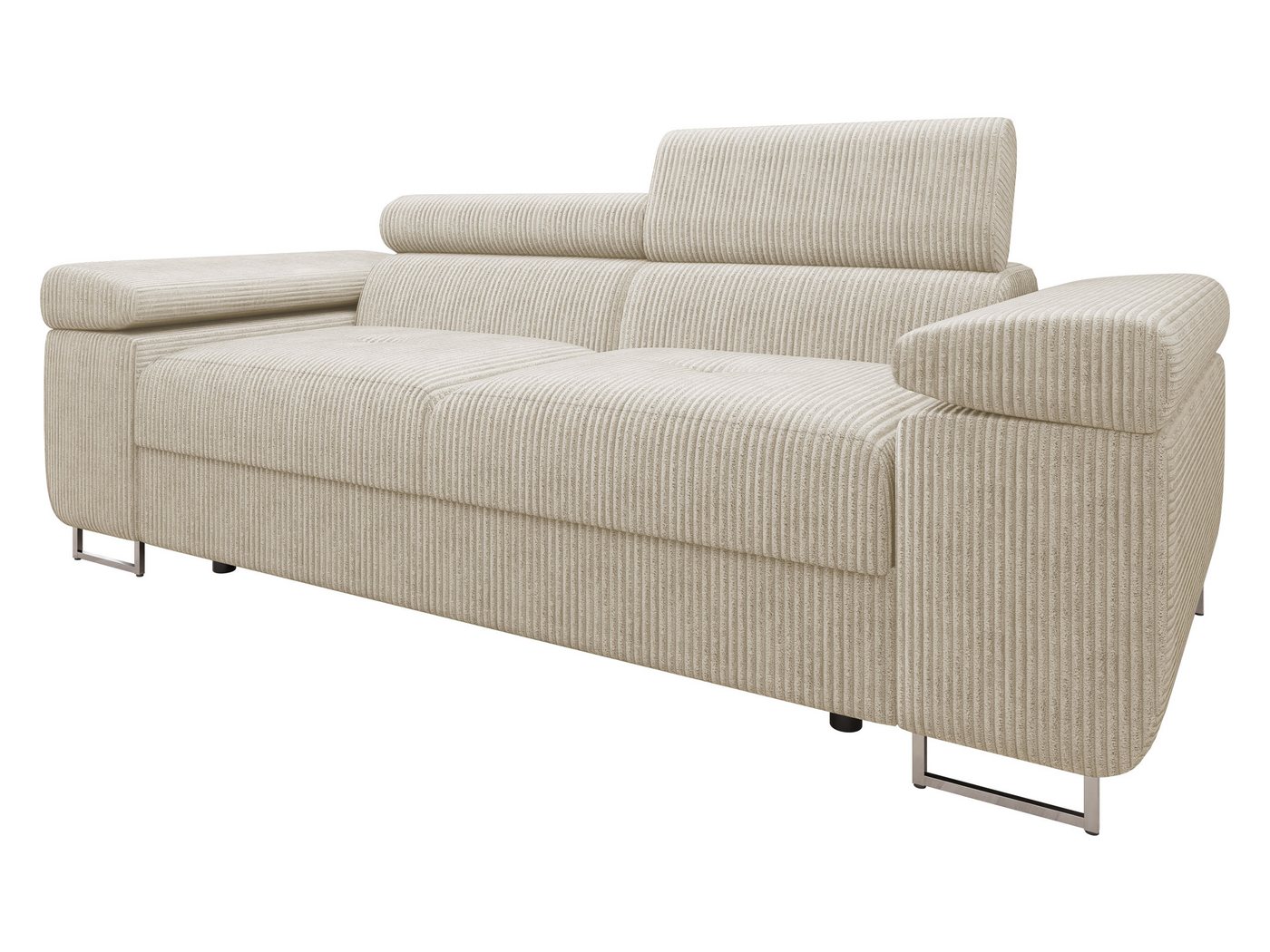 MIRJAN24 Sofa Torezio 2 Cord, Einstellbare Kopfstützen, 198x102x70-90 cm – Bild 2 von 5