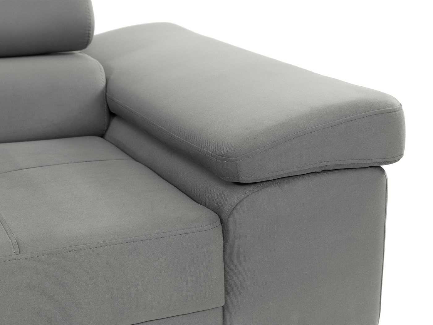 MIRJAN24 Sofa Torezio 3 Cord, Einstellbare Kopfstützen, 263x102x70-90 cm – Bild 3 von 5