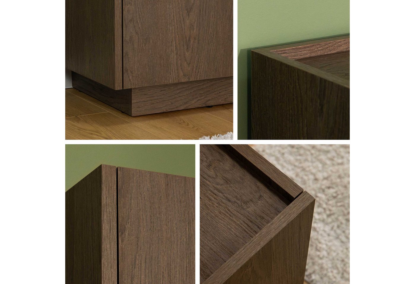 MIRJAN24 Wohnzimmer-Set Mirtu I, (3er-Set, TV-Lowboard, 2x Kommode), geräumige Einlegeboden – Bild 4 von 5