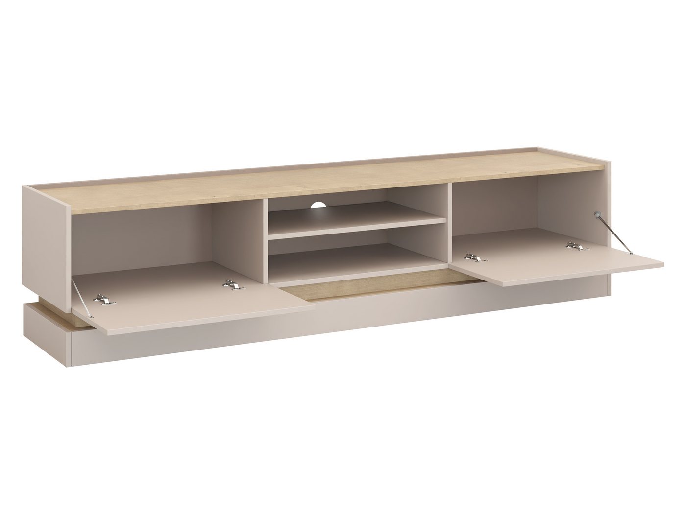 MIRJAN24 Wohnzimmer-Set Zarpant, (3er-Set, Kommode, Couchtisch, TV-Lowboard), Sockel + höhenverstellbare Füße – Bild 4 von 5