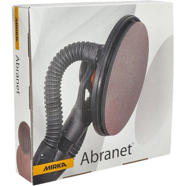Mirka Schleifscheibe Abranet, (25 St), Korn P120, Ø 225 mm, Klett-Netz, staubarm, zusetzungsfrei, langlebig
