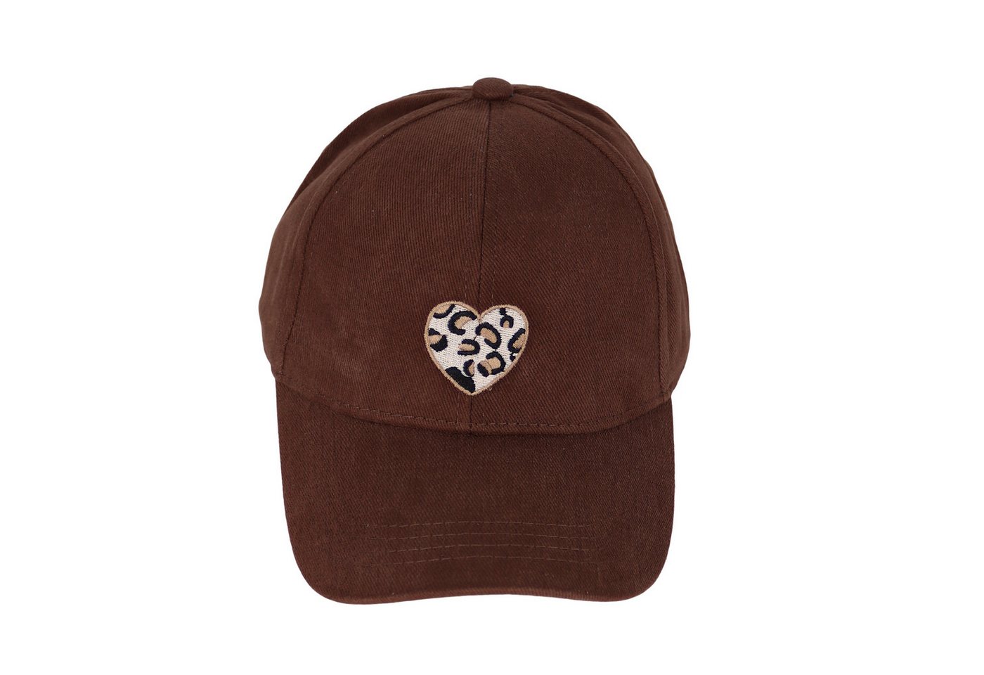 MIRROSI Baseball Cap Damen Baseballcap mit Leo-Herz Patch – verstellbare Cap etwas dickerer Stoff, Einheitsgröße für Herbst, Winter & Frühling – Bild 3 von 4