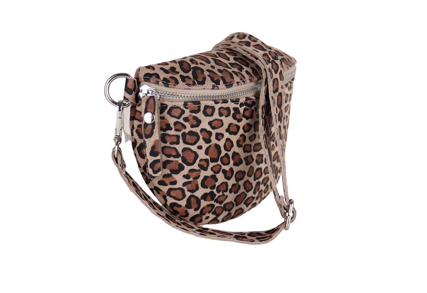MIRROSI Bauchtasche Damen, Echtleder, Leder, Made in Italy, Umhängetasche, Brusttasche, (Schultertasche für jeden Anlass (1 Tasche & 1 Gurt), 3 Größen auswählba – Bild 2 von 5