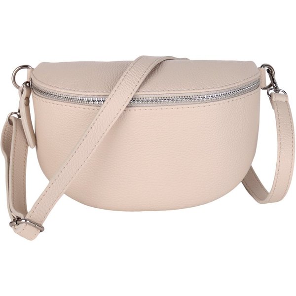 MIRROSI Bauchtasche Damen, Echtleder, Leder, Made in Italy, Umhängetasche, Brusttasche, (Schultertasche für jeden Anlass (1 Tasche & 1 Gurt), 3 Größen auswählba