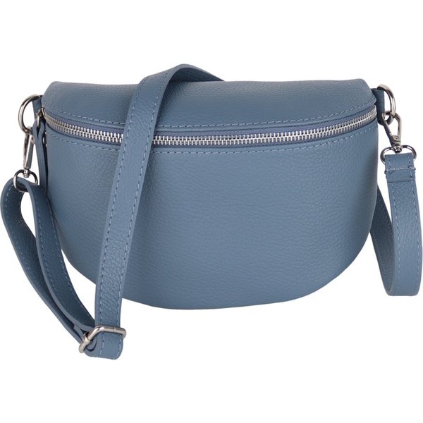 MIRROSI Bauchtasche Damen, Echtleder, Leder, Made in Italy, Umhängetasche, Brusttasche, (Schultertasche für jeden Anlass (1 Tasche & 1 Gurt), 3 Größen auswählba