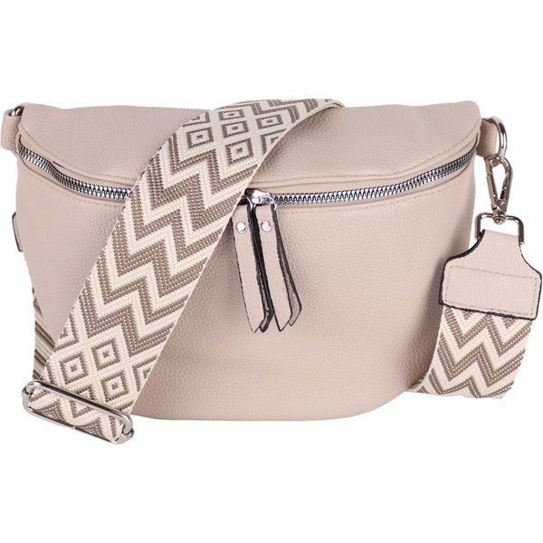 MIRROSI Bauchtasche Damen Taschen, Umhängetasche, Brusttasche, 26x18x9cm Veganes Leder (Schultertasche für jeden Anlass), Crossbody Bag, Bohemian gemusterten& v