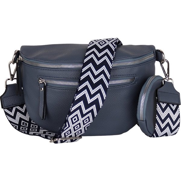 MIRROSI Bauchtasche Damen Taschen, Umhängetasche, Brusttasche, 27x19x9cm Veganes Leder (Schultertasche für jeden Anlass, inkl.1x Münzbeutel), Crossbody Bag, Boh