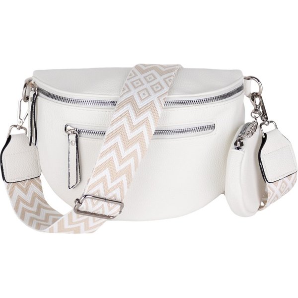 MIRROSI Bauchtasche Damen Taschen, Umhängetasche, Brusttasche, 27x19x9cm Veganes Leder (Schultertasche für jeden Anlass, inkl.1x Münzbeutel), Crossbody Bag, Boh