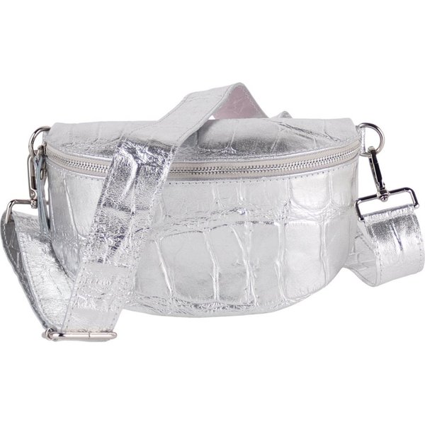 MIRROSI Bauchtasche UNISEX, Echtleder, Leder, Made in Italy, Umhängetasche, Brusttasche, (Schultertasche für jeden Anlass, 2 Größen auswählbar), Crossbody Bag, 