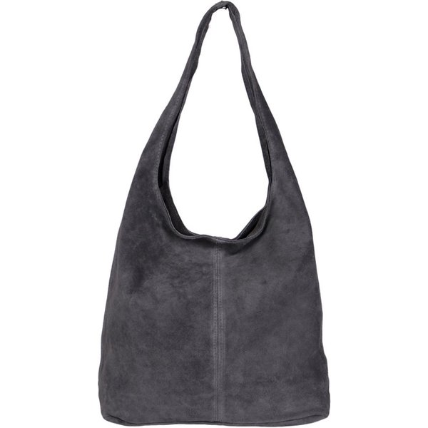MIRROSI Beuteltasche Damen aus Wildleder, Made in Italy, Shopper Tasche (ca.33x32x16cm)